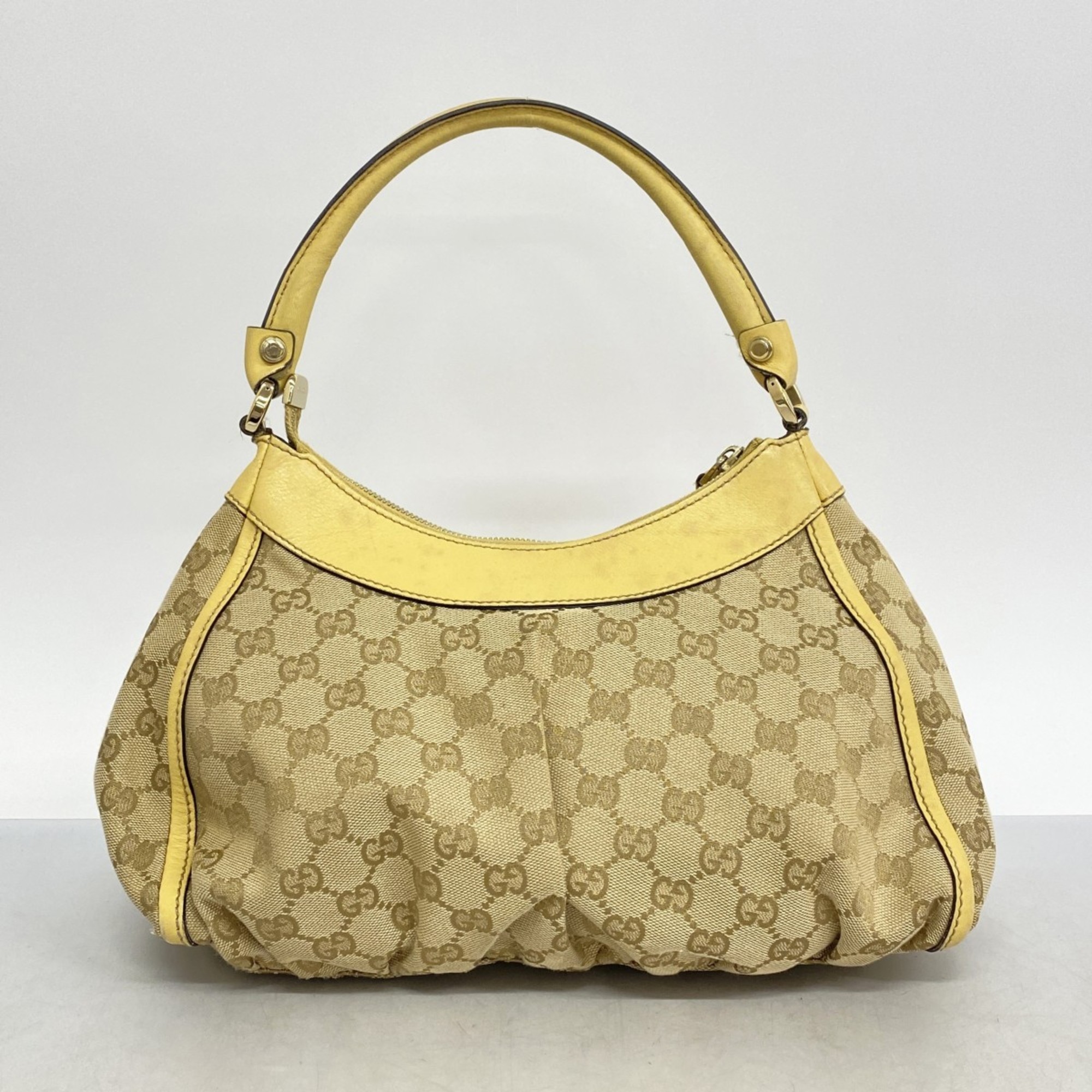 Gucci Handbag GG Canvas Abby 190525 Brown Yellow Women's