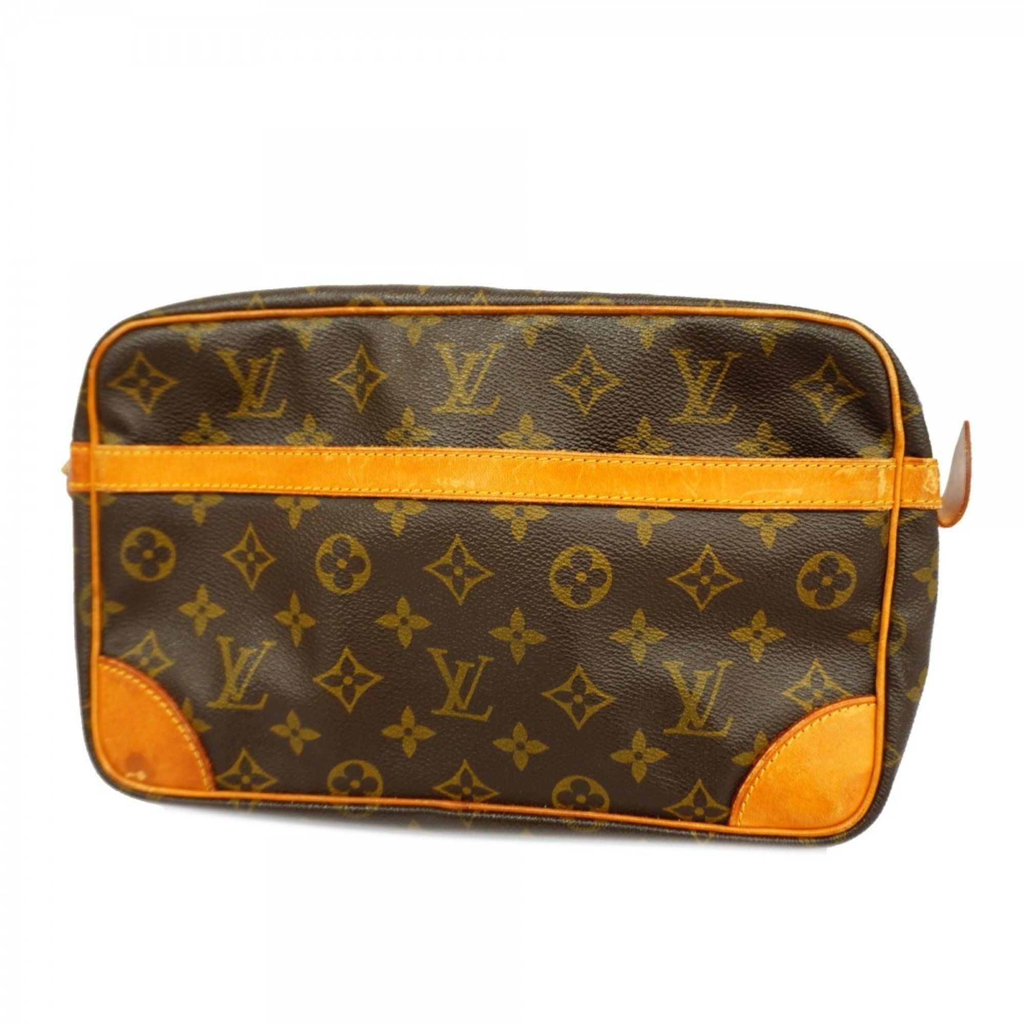 Louis Vuitton Clutch Bag Monogram Compiegne 28 M51845 Brown Women's