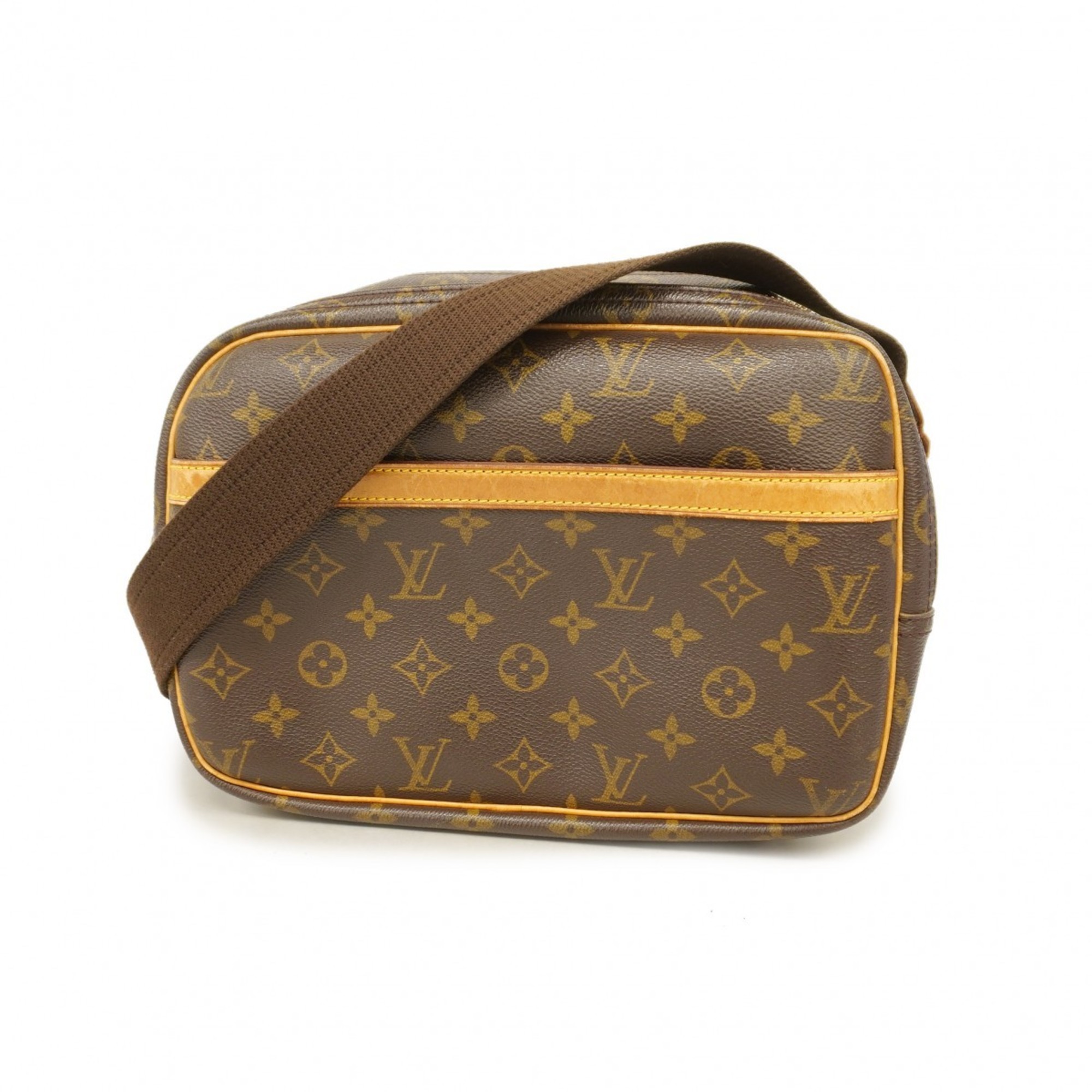 Louis Vuitton Shoulder Bag Monogram Reporter PM M45254 Brown Ladies