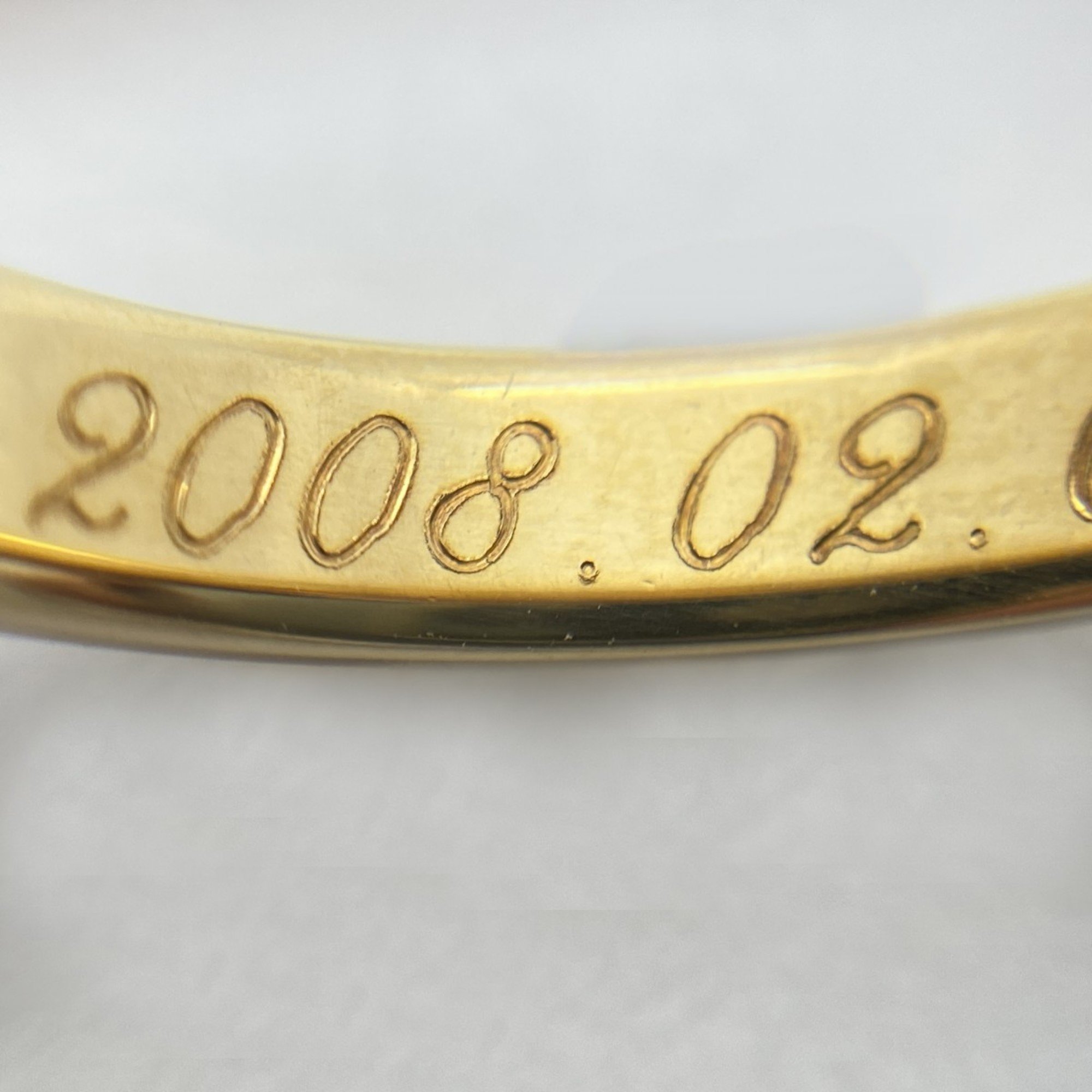 Cartier Ring Classic Wedding K18YG Yellow Gold #51 Ladies