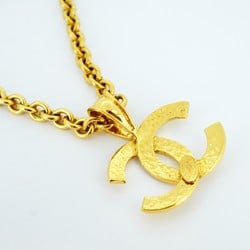 Chanel Necklace Coco Mark GP Plated Gold Ladies