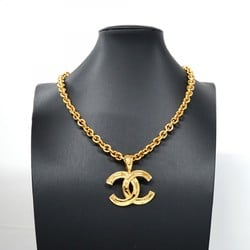 Chanel Necklace Coco Mark GP Plated Gold Ladies