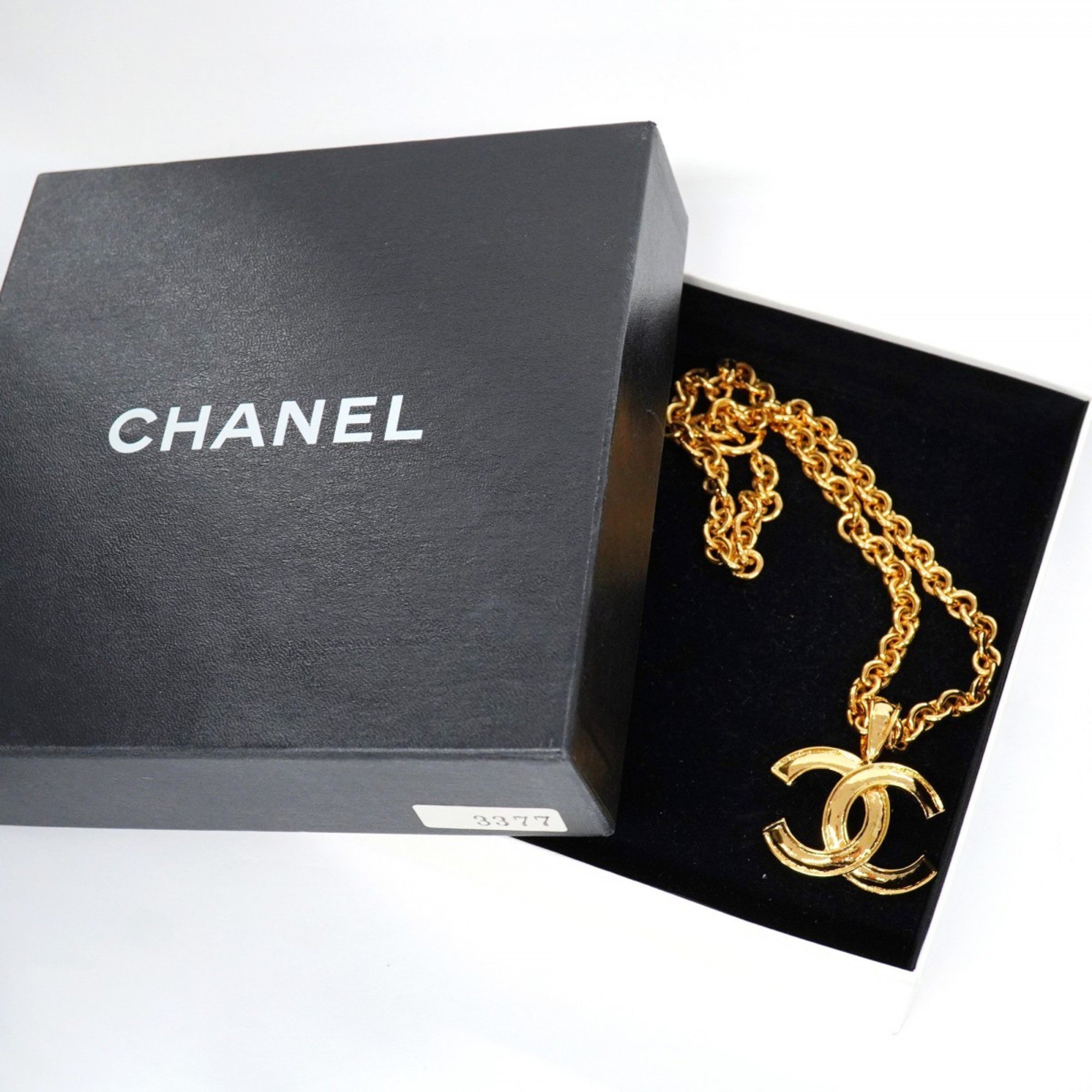 Chanel Necklace Coco Mark GP Plated Gold Ladies