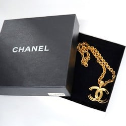 Chanel Necklace Coco Mark GP Plated Gold Ladies