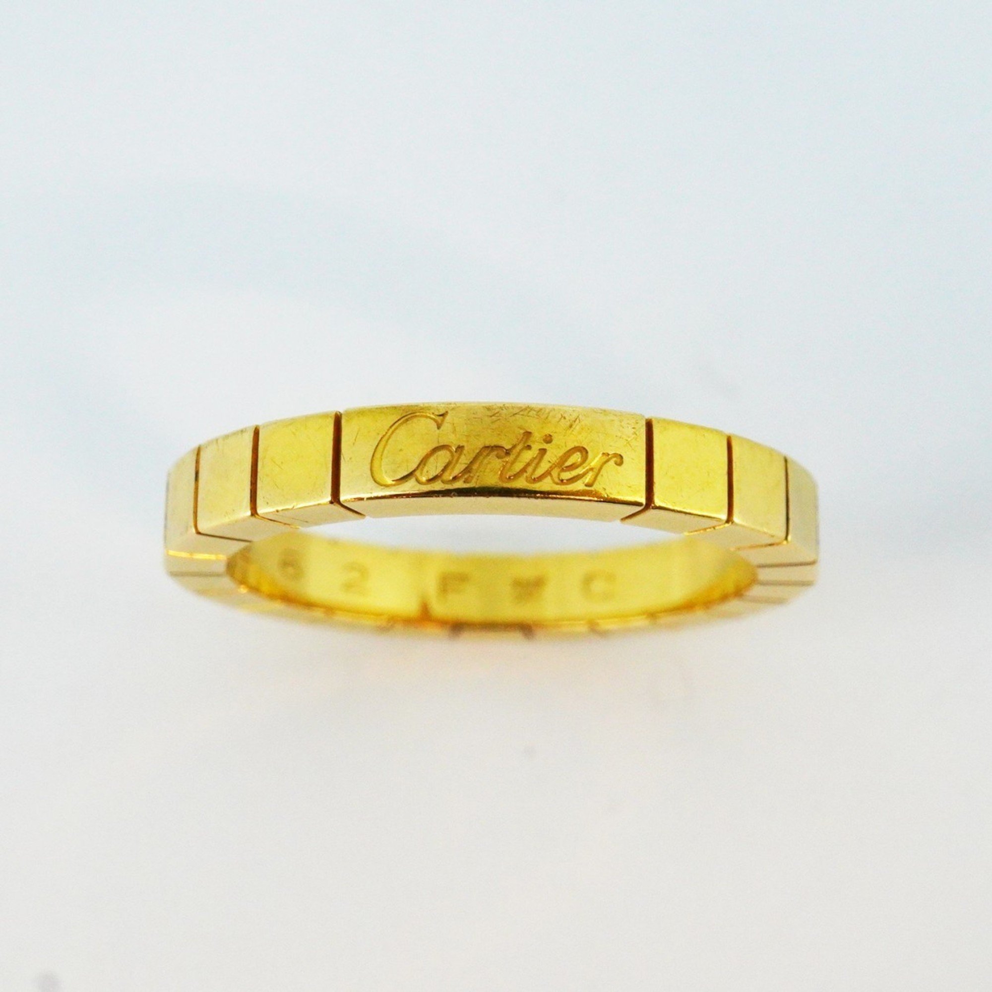 Cartier Ring Lanier K18YG Yellow Gold #56 Men's