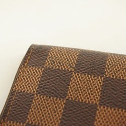 Louis Vuitton Wallets & Coin Cases Damier Zippy Purse N63070 Ebene Men's Women's