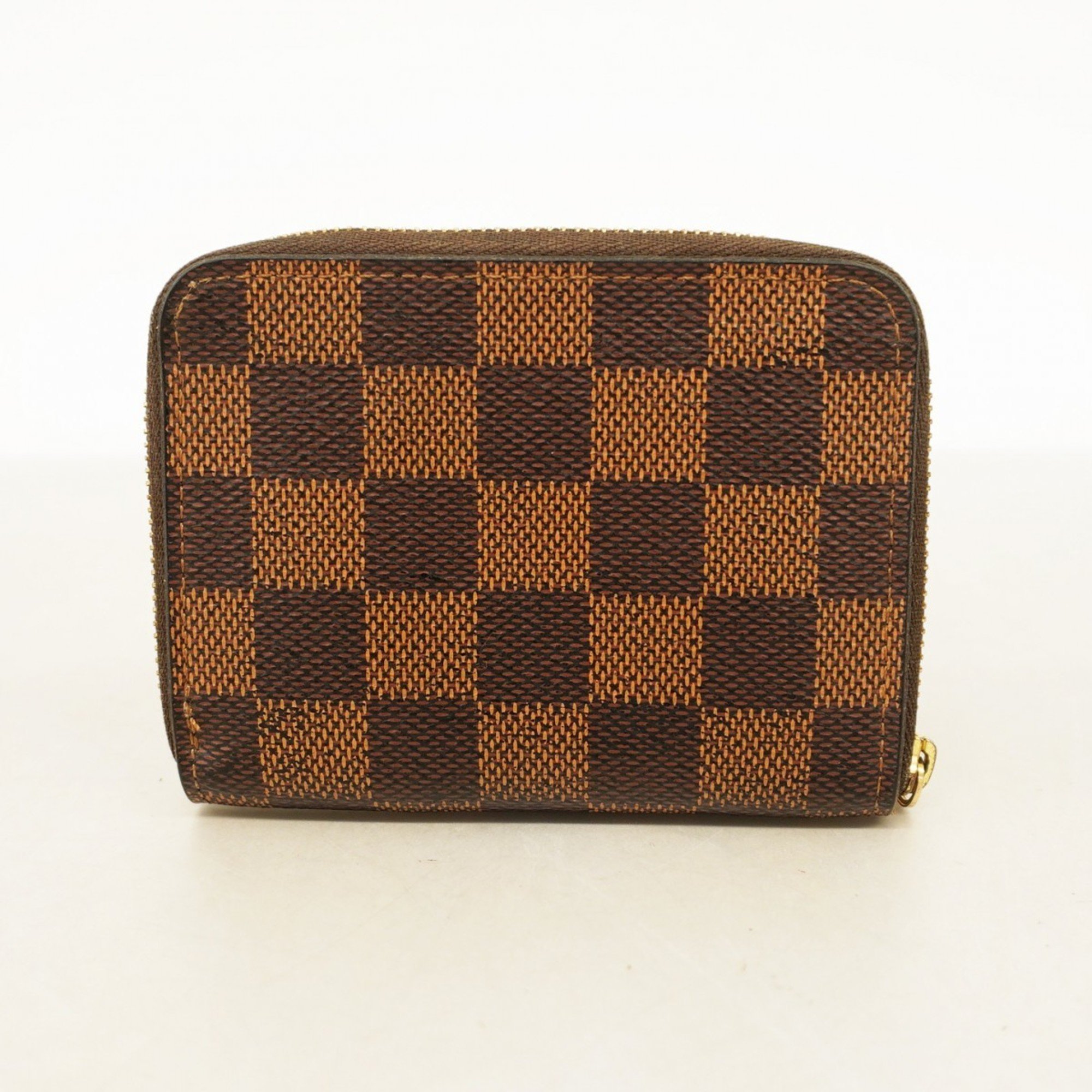 Louis Vuitton Wallets & Coin Cases Damier Zippy Purse N63070 Ebene Men's Women's