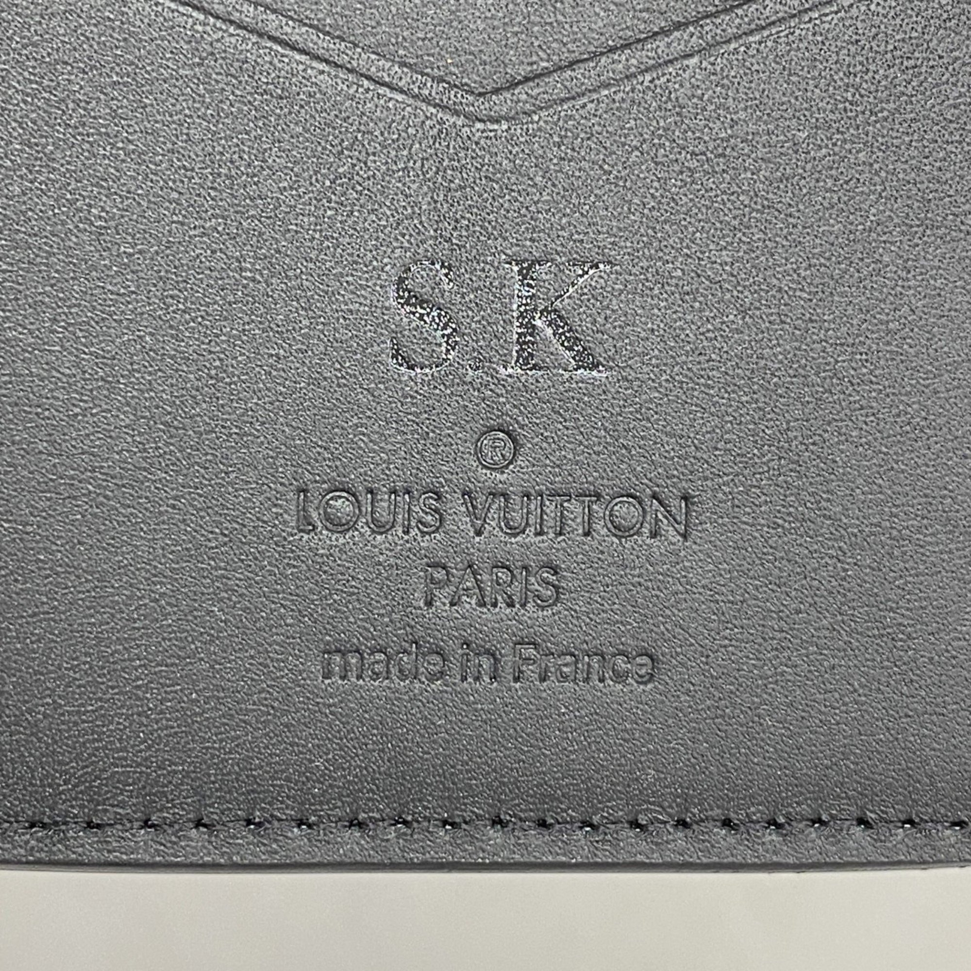 Louis Vuitton Business Card Holder/Card Case Monogram Shadow Organizer de Poche M62899 Black Men's Women's