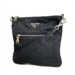 Prada Shoulder Bag Nylon Black Women's