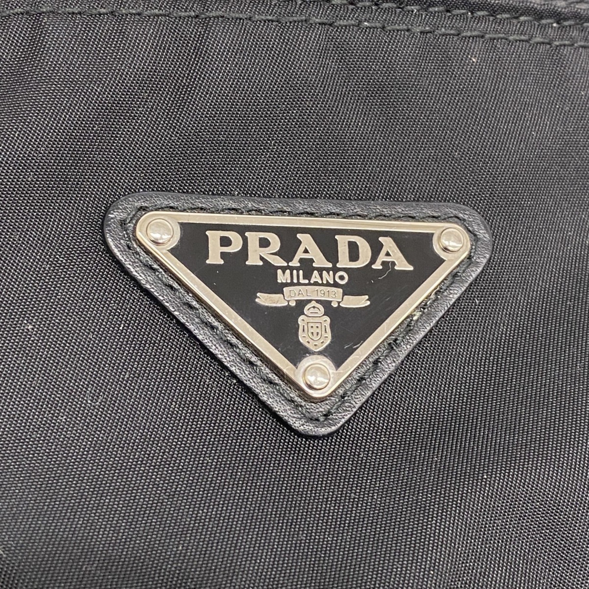 Prada Shoulder Bag Nylon Black Women's