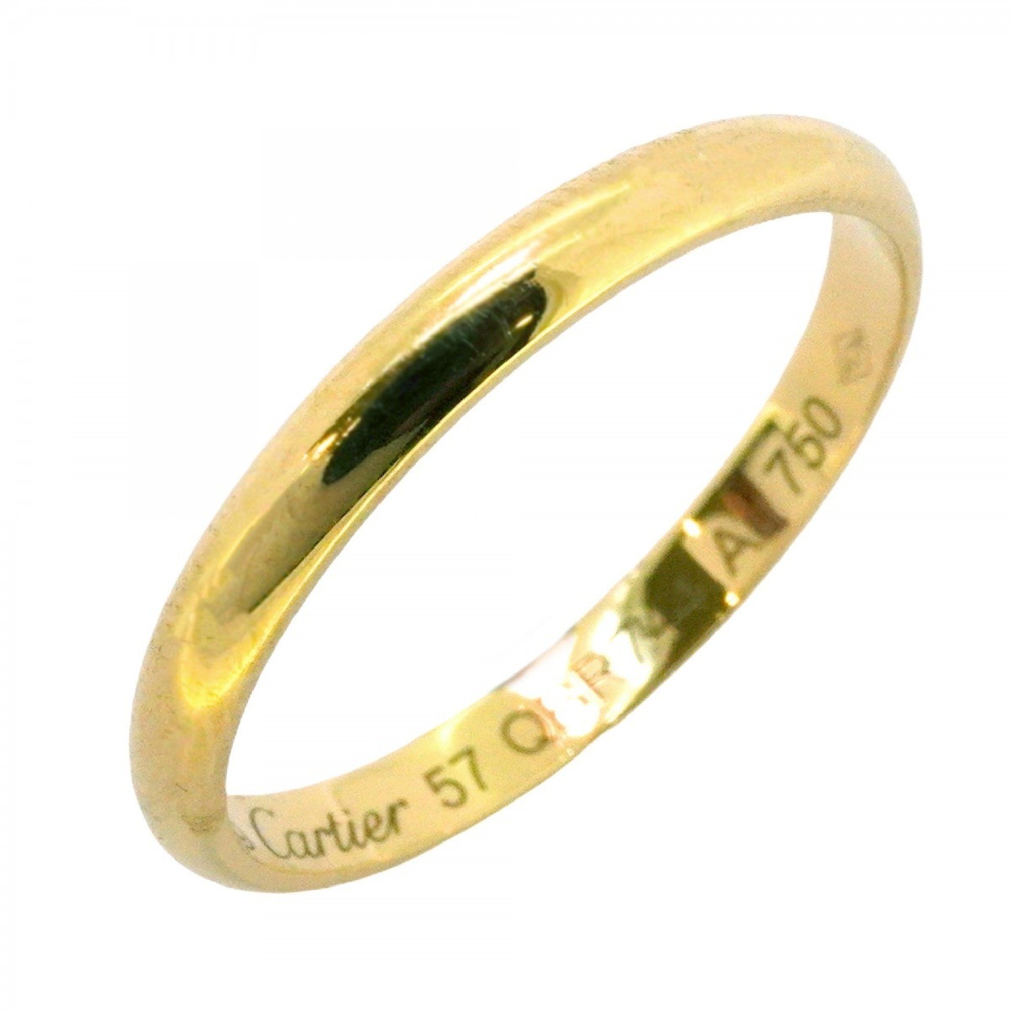 Cartier Ring Classic Wedding K18YG Yellow Gold #57 Men's