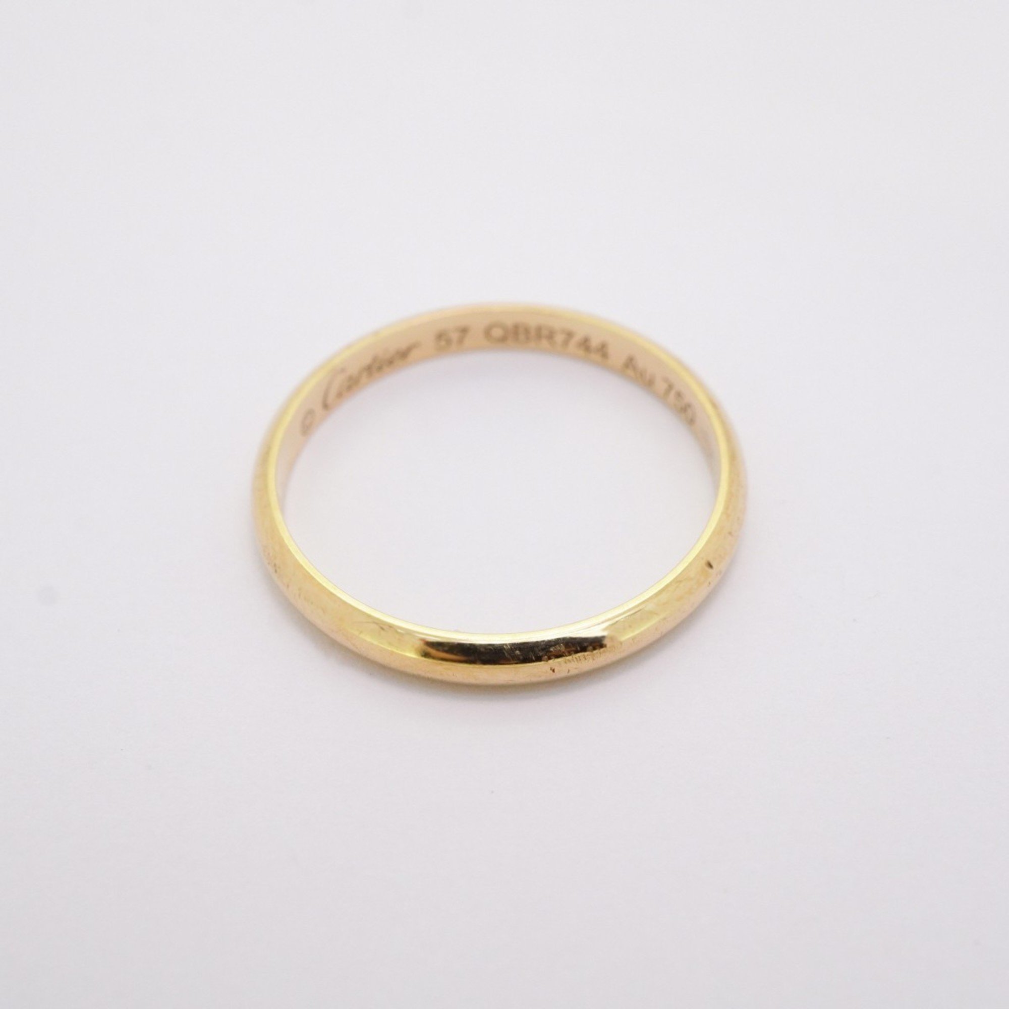 Cartier Ring Classic Wedding K18YG Yellow Gold #57 Men's