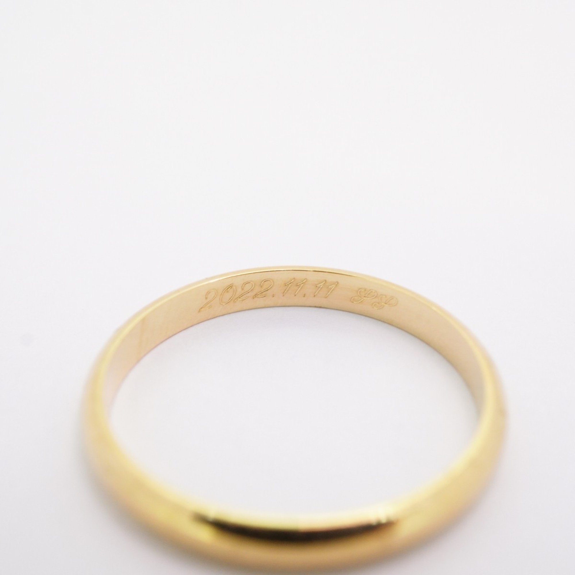 Cartier Ring Classic Wedding K18YG Yellow Gold #57 Men's