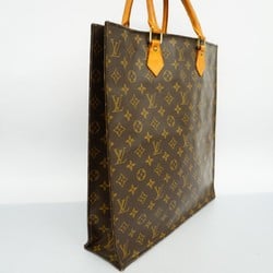 Louis Vuitton Tote Bag Monogram Sac Plat M51140 Brown Women's