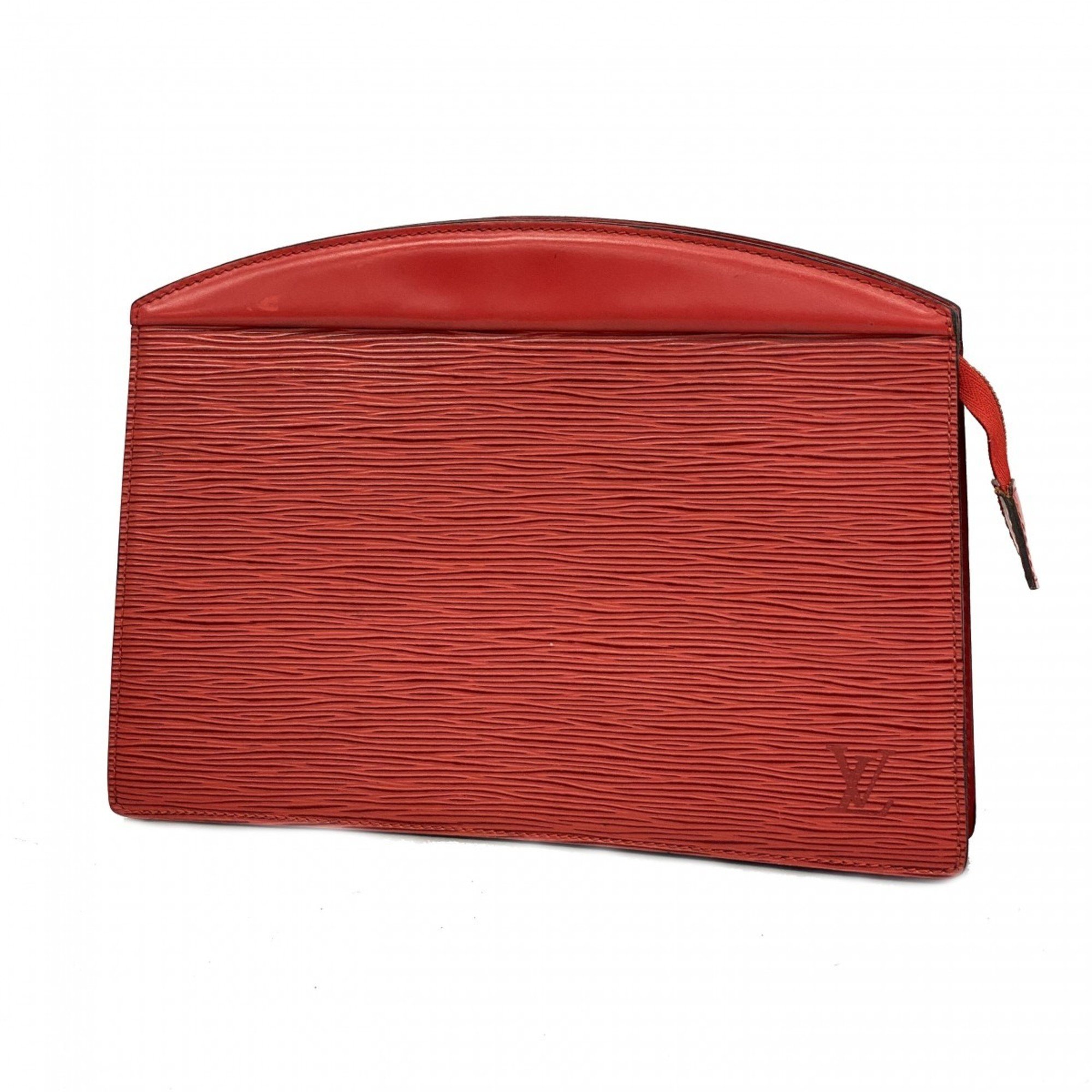 Louis Vuitton Clutch Bag Epi Truss Crete M48417 Castilian Red Women's