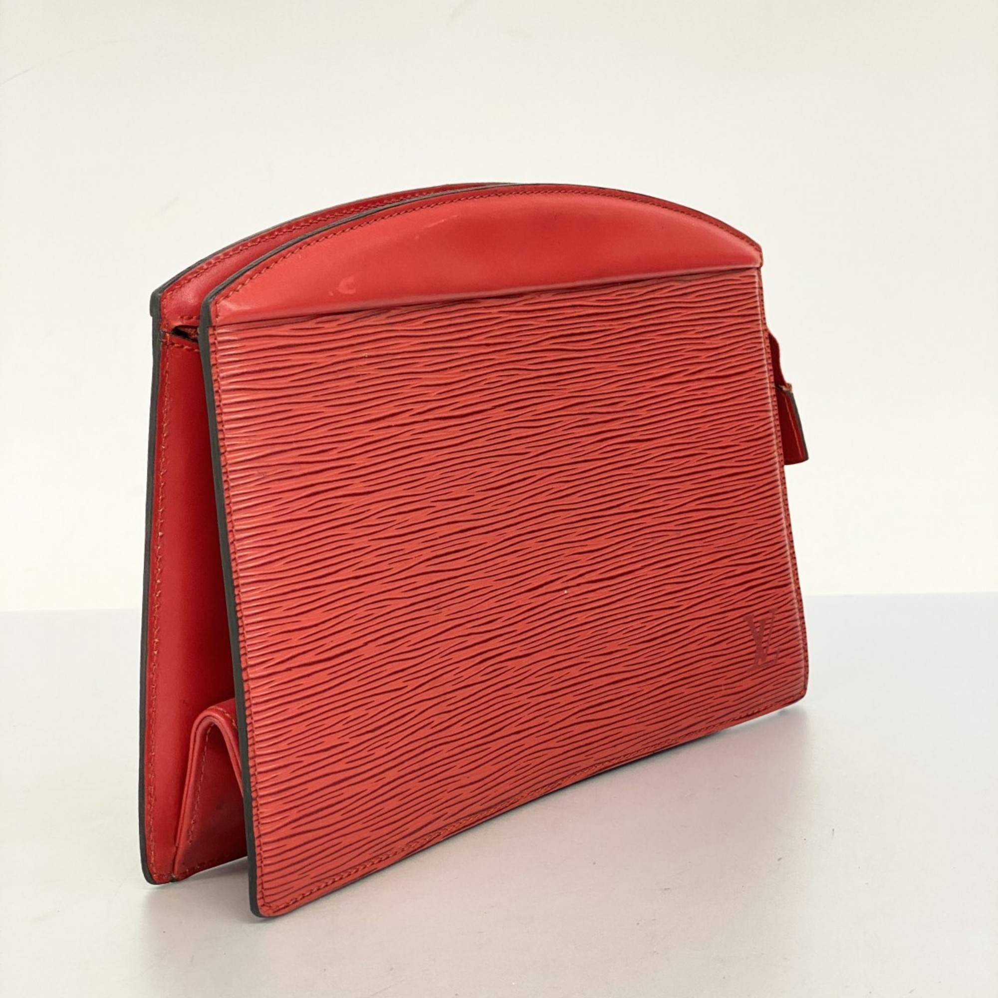 Louis Vuitton Clutch Bag Epi Truss Crete M48417 Castilian Red Women's