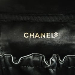 Chanel Vanity Bag Caviar Skin Black Women's