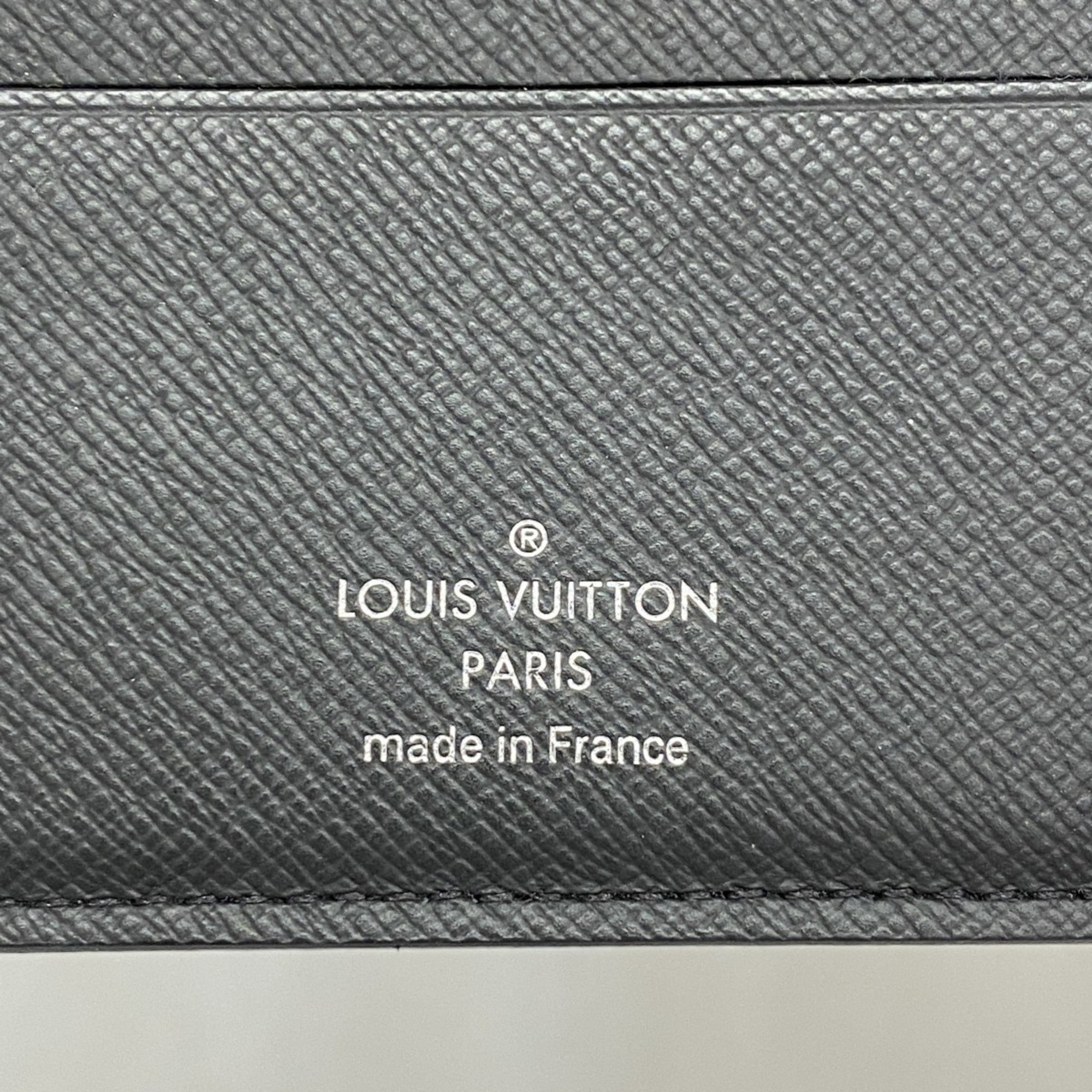 Louis Vuitton Wallet Monogram Eclipse Portefeuille Multiple M61695 Black Men's