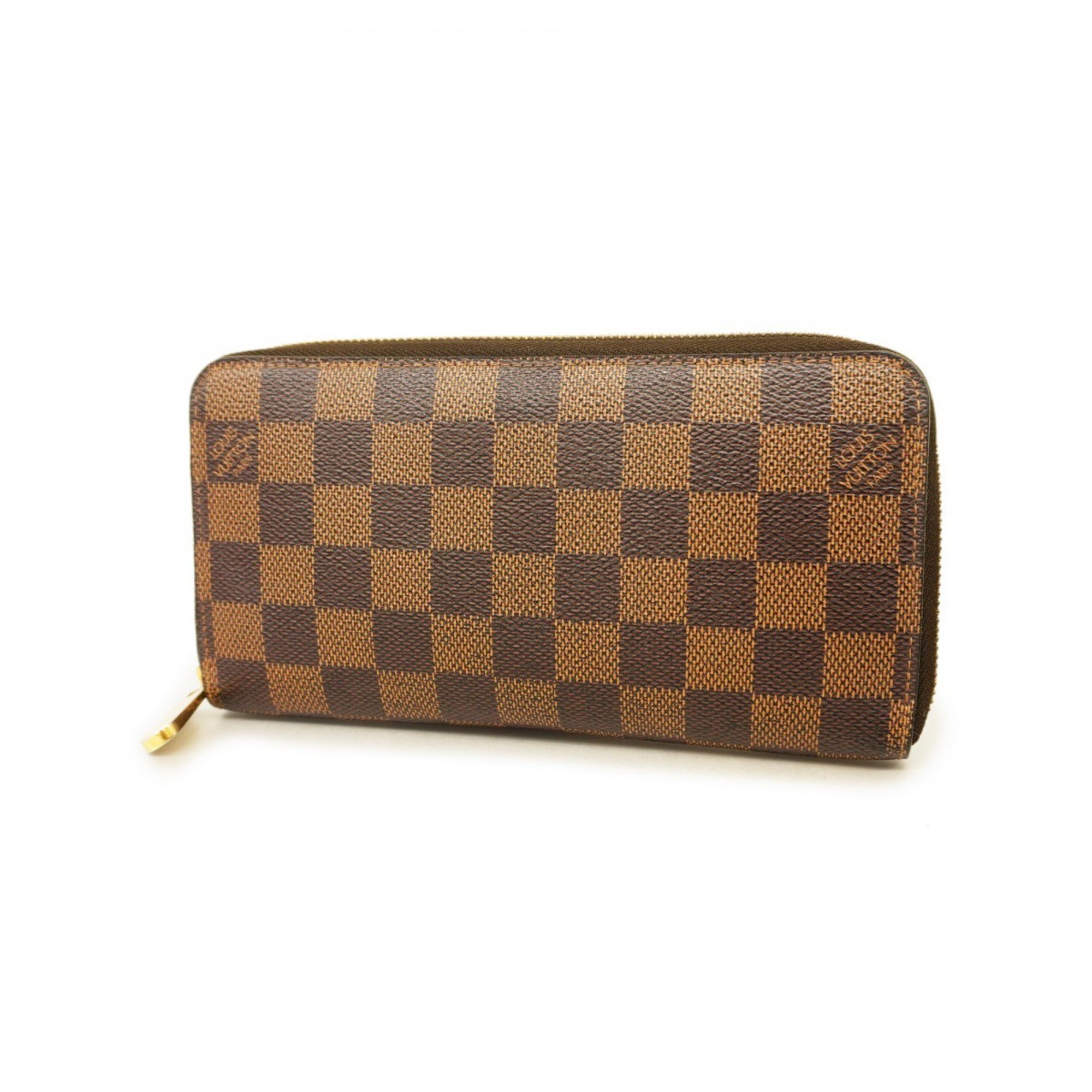 Louis Vuitton Long Wallet Damier Zippy N60015 Ebene Men's Women's