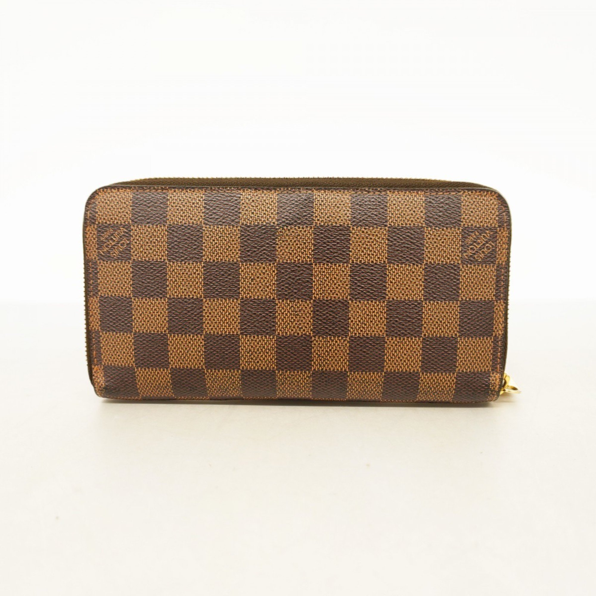 Louis Vuitton Long Wallet Damier Zippy N60015 Ebene Men's Women's