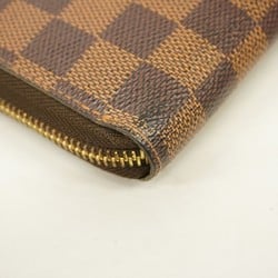 Louis Vuitton Long Wallet Damier Zippy N60015 Ebene Men's Women's