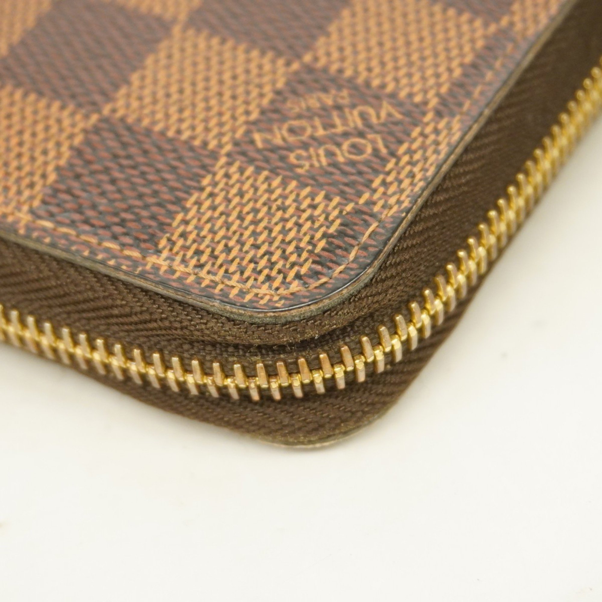 Louis Vuitton Long Wallet Damier Zippy N60015 Ebene Men's Women's