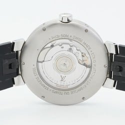 Louis Vuitton Tambour Moon GMT Q8D30 Black Dial Watch Men's