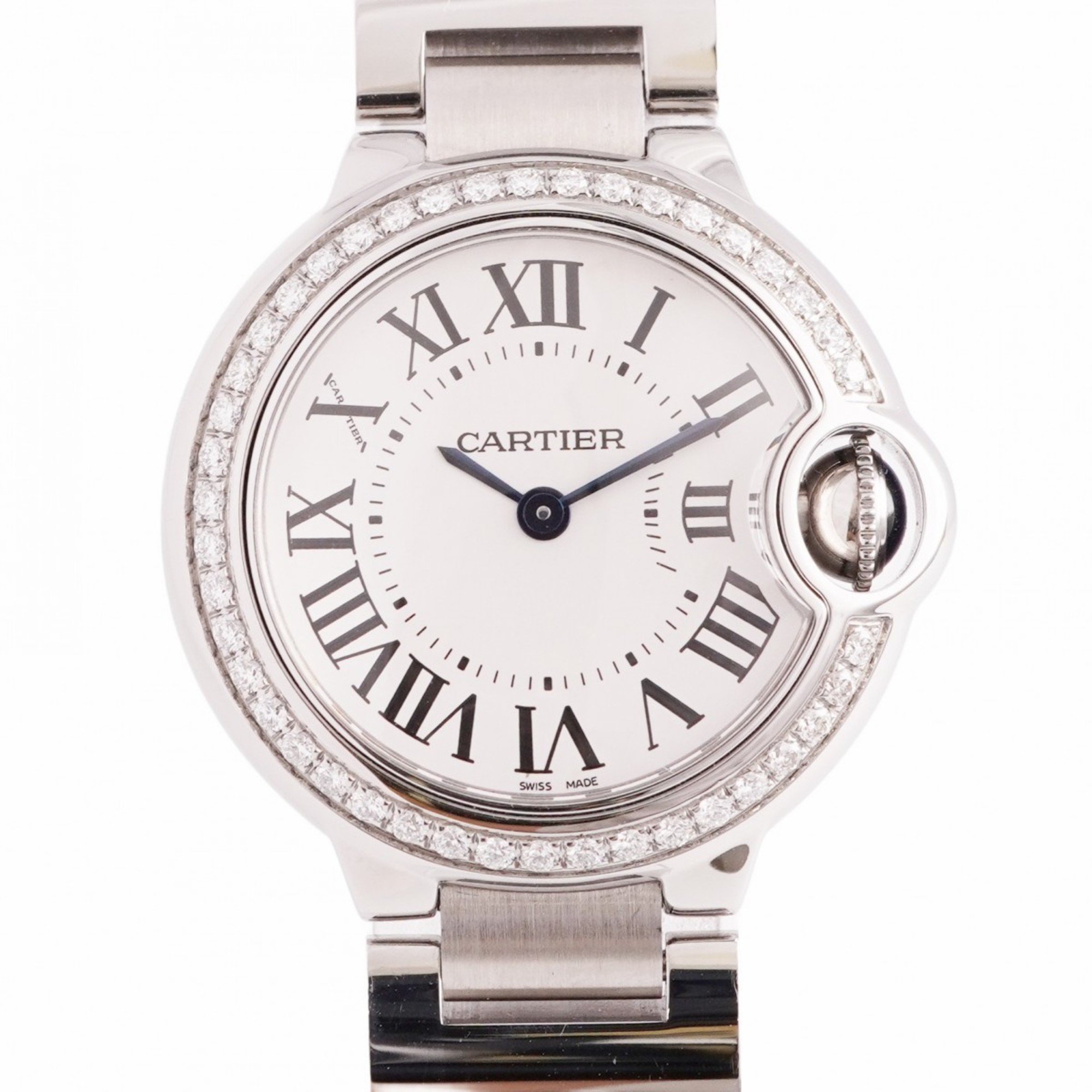 Cartier Ballon Bleu de W4BB0015 3009 White Dial Watch for Women