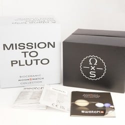 Omega Moon Swatch Mission to Pluto Collaboration S033M101 White Dial Watch Men's