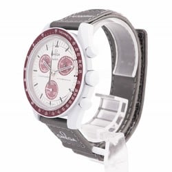 Omega Moon Swatch Mission to Pluto Collaboration S033M101 White Dial Watch Men's