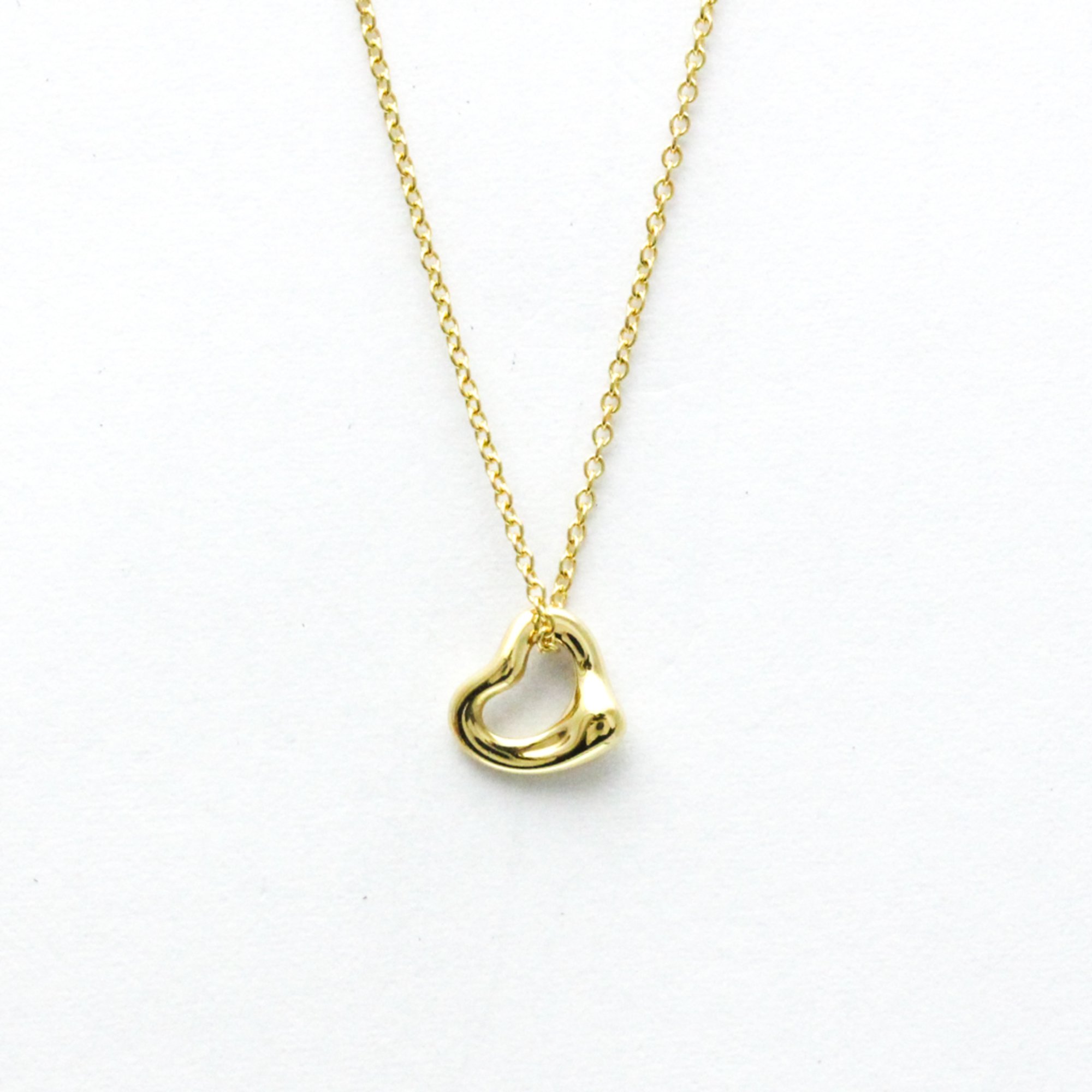 Tiffany Open Heart Yellow Gold (18K) No Stone Men,Women Fashion Pendant Necklace (Yellow Gold)