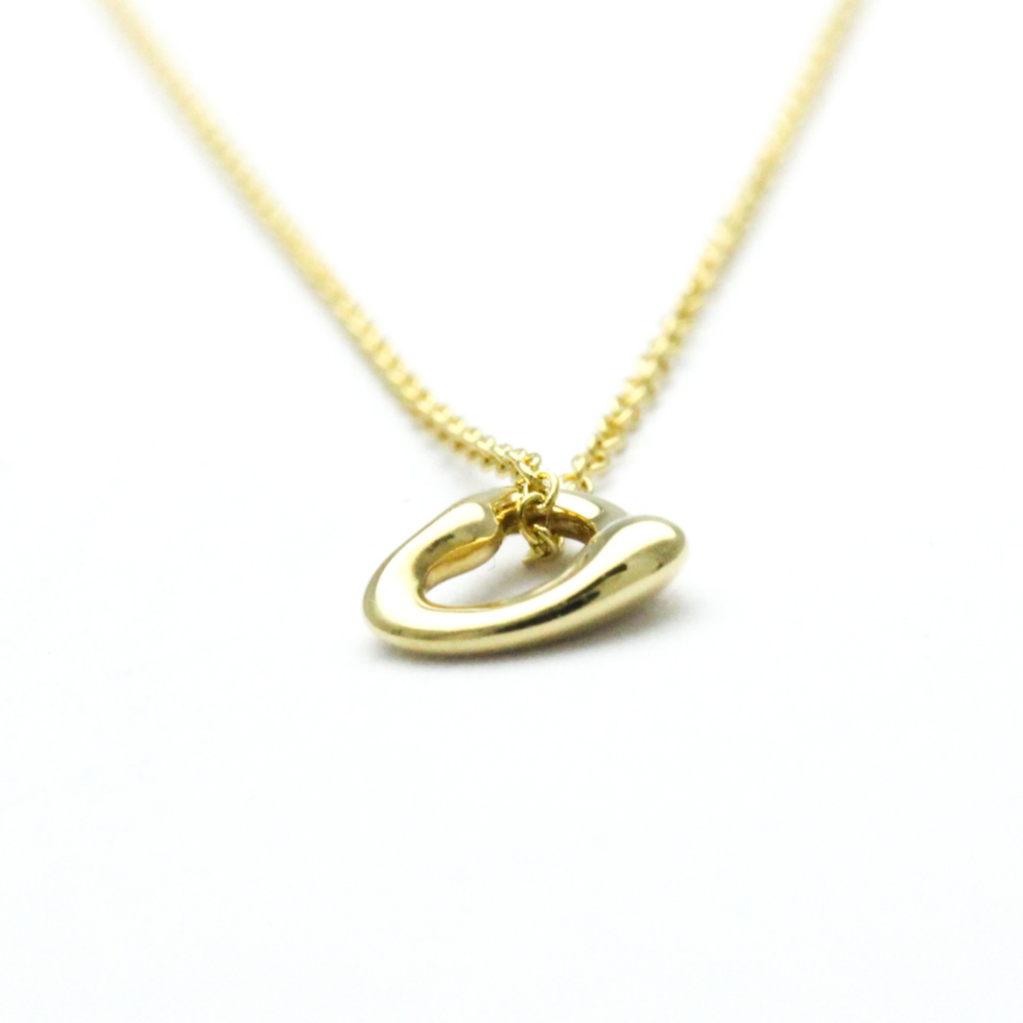 Tiffany Open Heart Yellow Gold (18K) No Stone Men,Women Fashion Pendant Necklace (Yellow Gold)