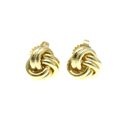 Tiffany Knot Twist Earrings No Stone Yellow Gold (18K) Stud Earrings Gold