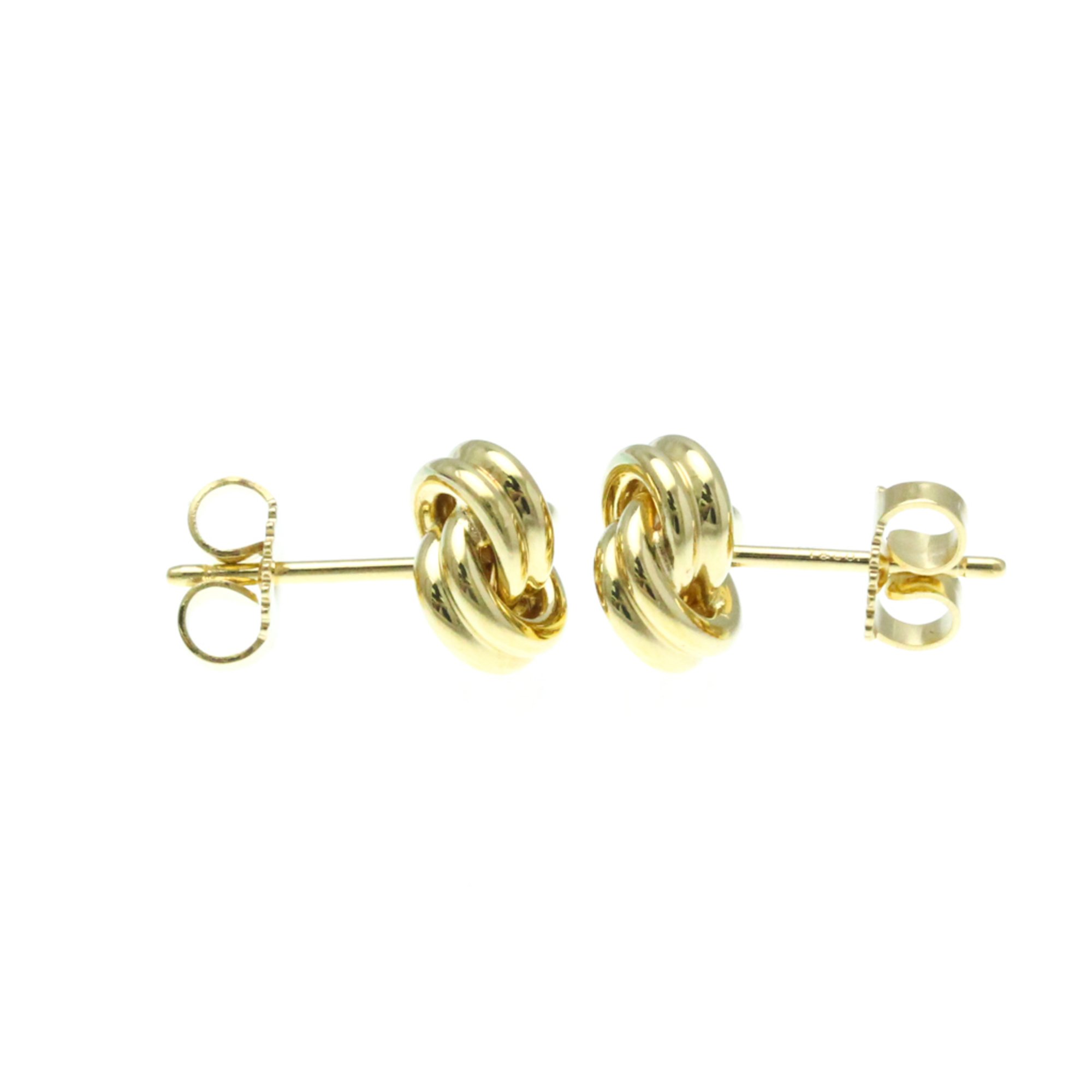 Tiffany Knot Twist Earrings No Stone Yellow Gold (18K) Stud Earrings Gold