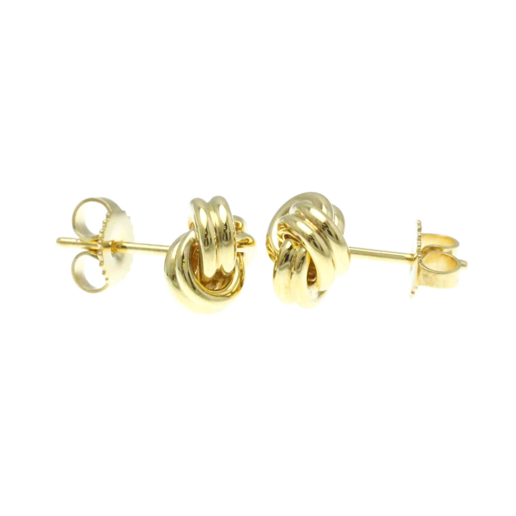 Tiffany Knot Twist Earrings No Stone Yellow Gold (18K) Stud Earrings Gold