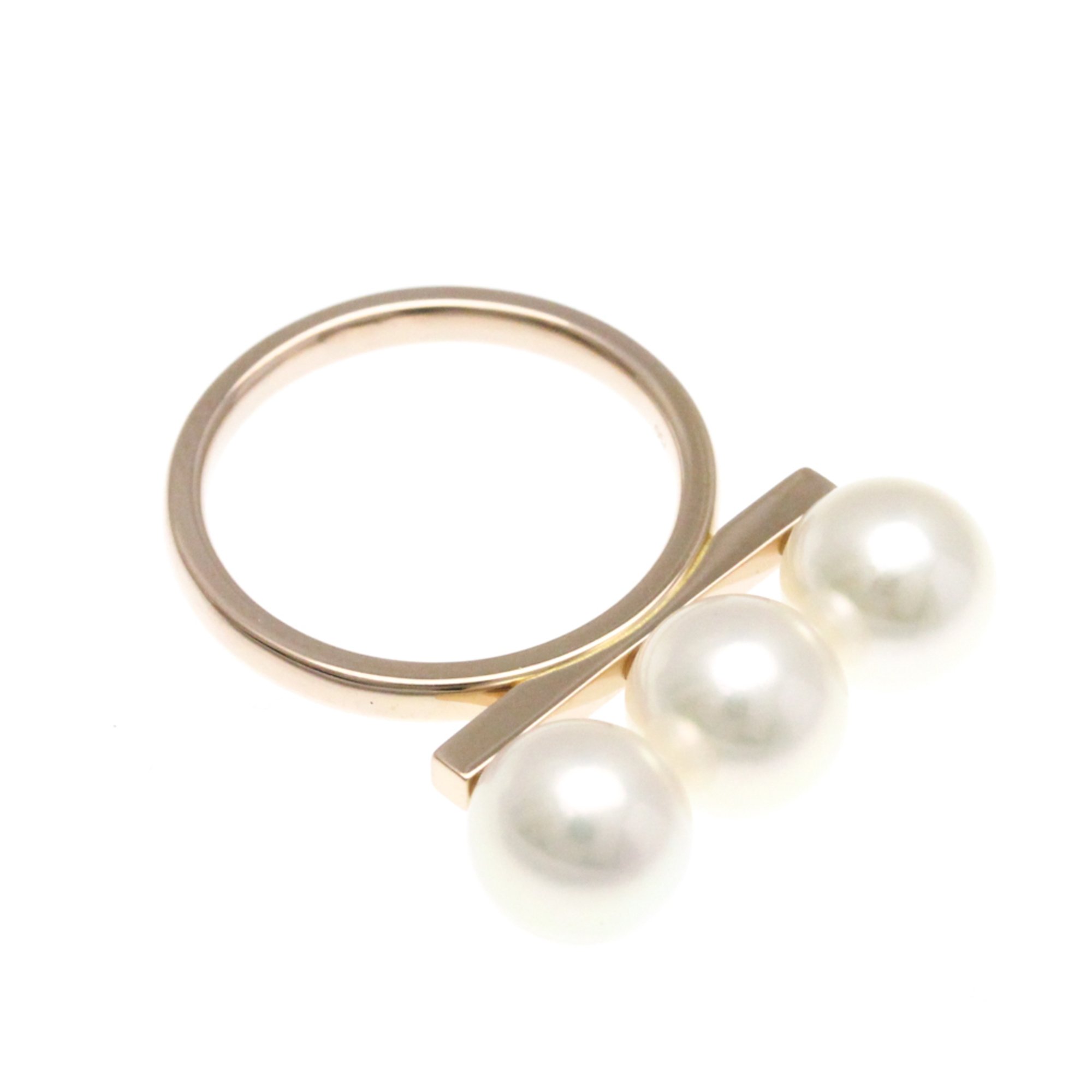 Tasaki Balance Neo Ring Pink Gold (18K) Fashion Pearl Band Ring Pink Gold