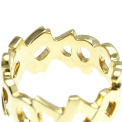 Tiffany LOVE & KISS Ring Yellow Gold (18K) Fashion No Stone Band Ring Gold