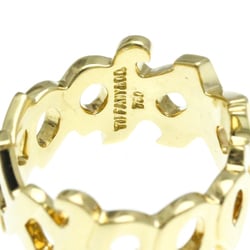 Tiffany LOVE & KISS Ring Yellow Gold (18K) Fashion No Stone Band Ring Gold