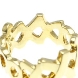 Tiffany LOVE & KISS Ring Yellow Gold (18K) Fashion No Stone Band Ring Gold