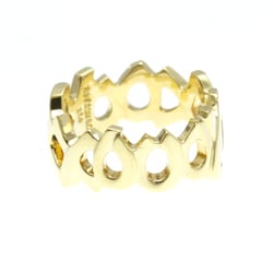 Tiffany LOVE & KISS Ring Yellow Gold (18K) Fashion No Stone Band Ring Gold