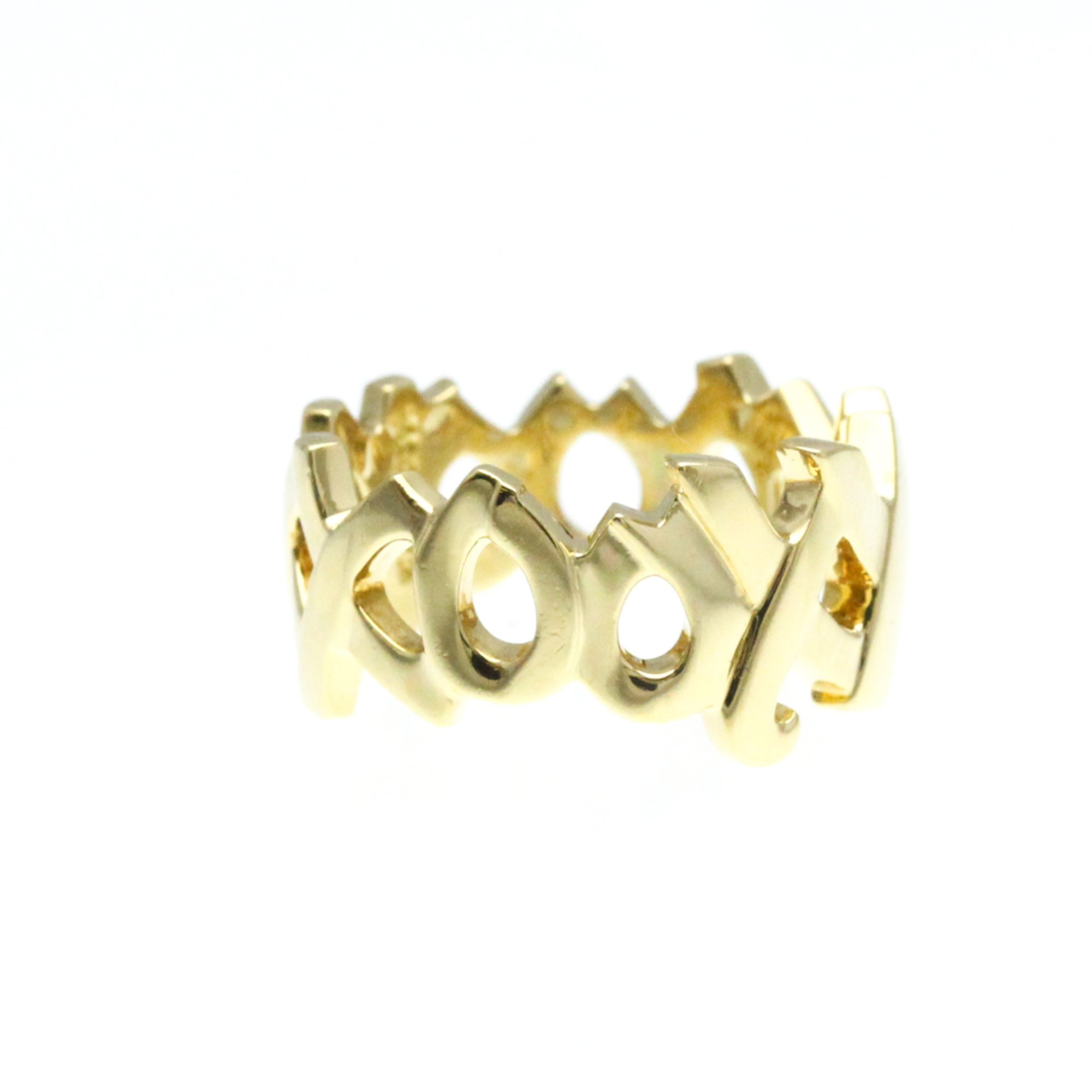 Tiffany LOVE & KISS Ring Yellow Gold (18K) Fashion No Stone Band Ring Gold