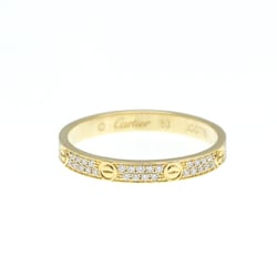 Cartier Mini Love Ring Pave Diamond Yellow Gold (18K) Fashion Diamond Band Ring Gold