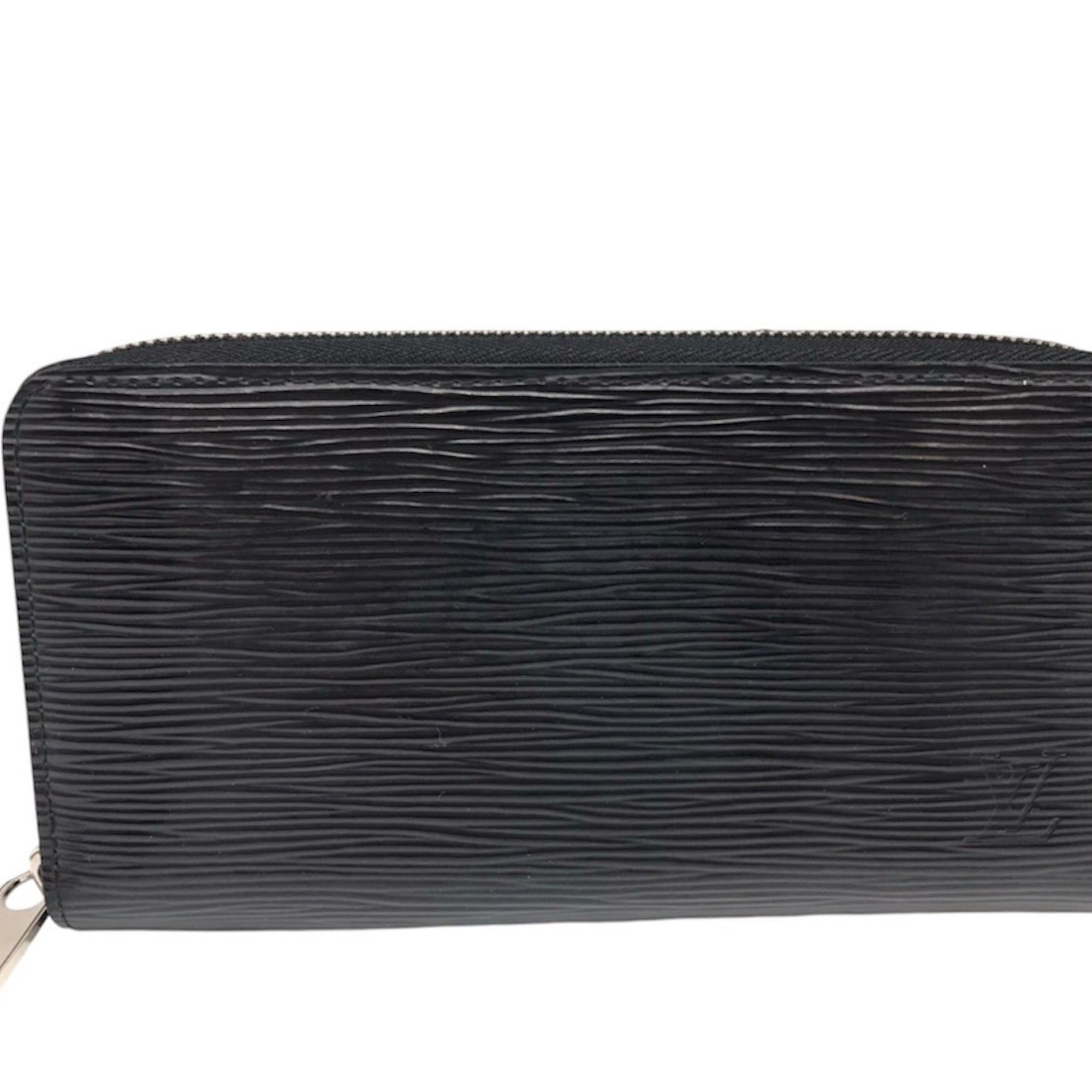 Louis Vuitton Zippy Wallet Epi M61857 Black Leather Long LOUIS VUITTON