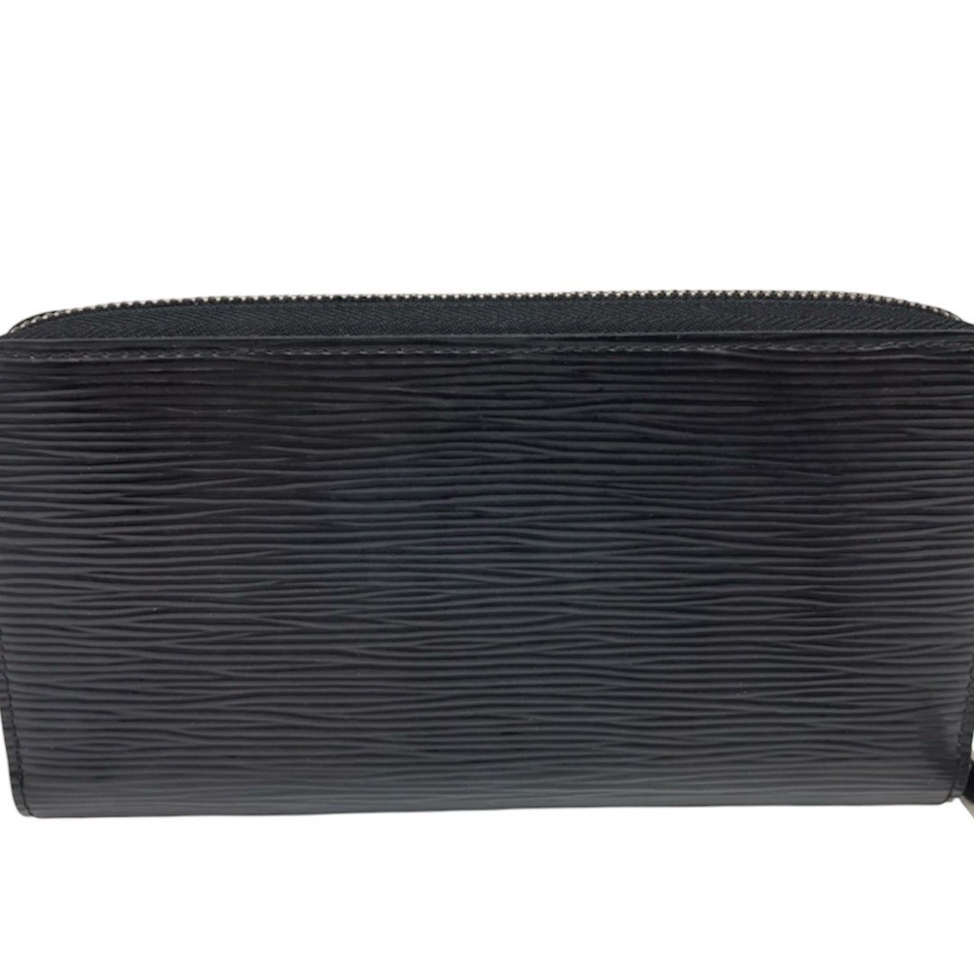 Louis Vuitton Zippy Wallet Epi M61857 Black Leather Long LOUIS VUITTON