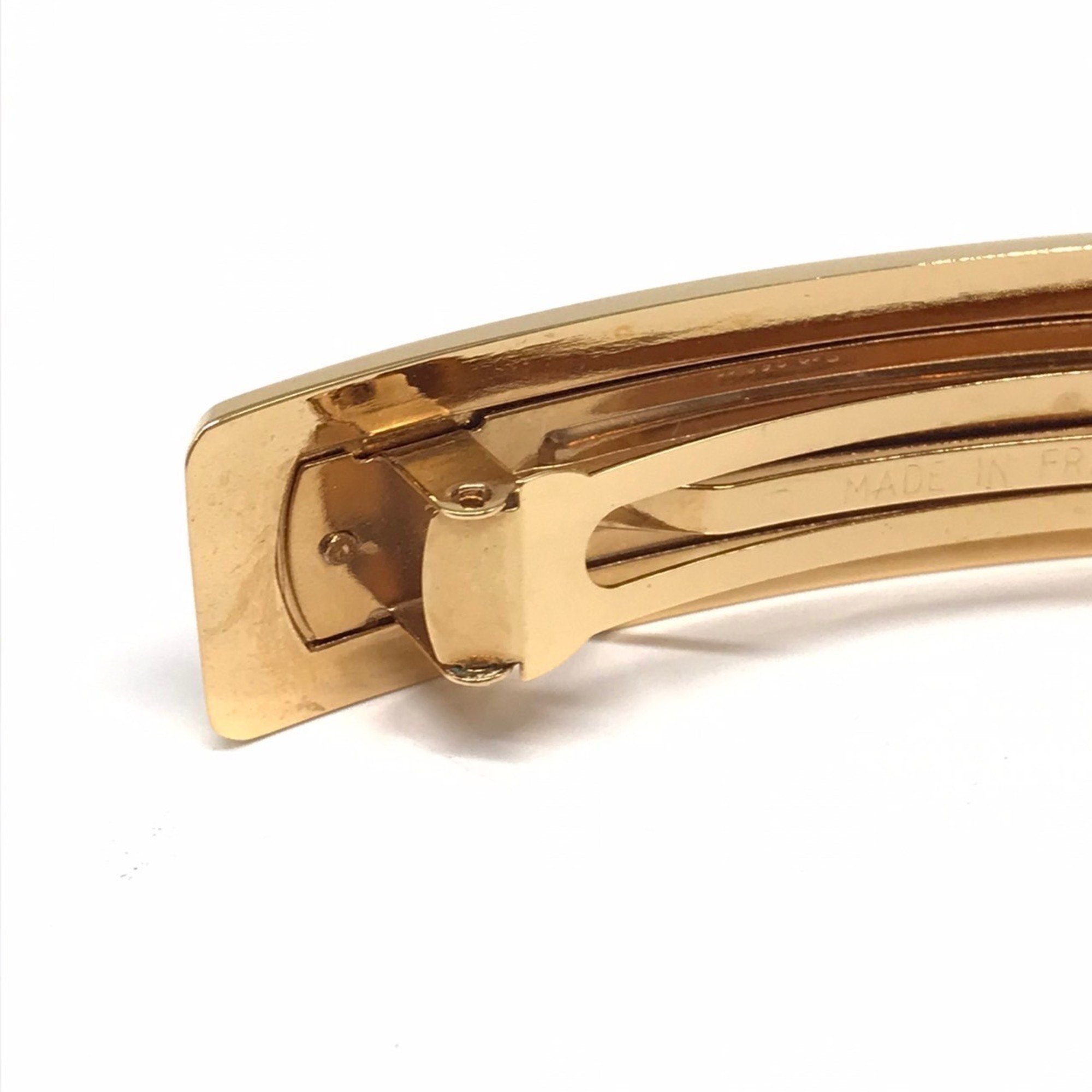 Chanel Barrette Gold Metal Hair Clip CHANEL