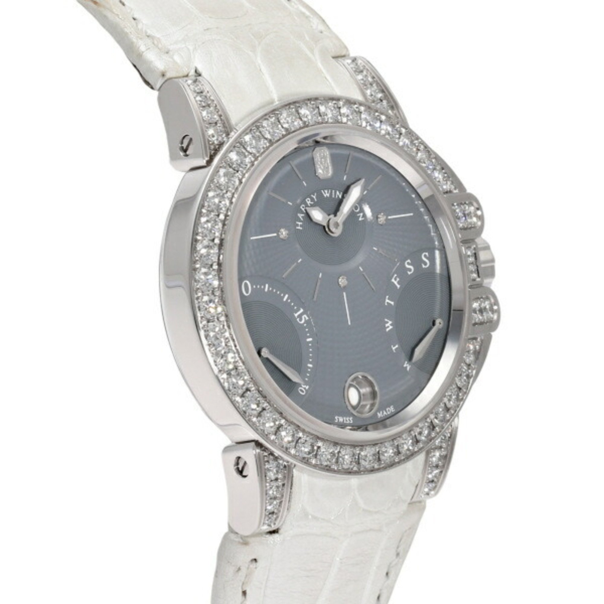 Harry Winston HARRY WINSTON Ocean Bi Retrograde OCEABI36WW042 Grey Dial Watch for Women