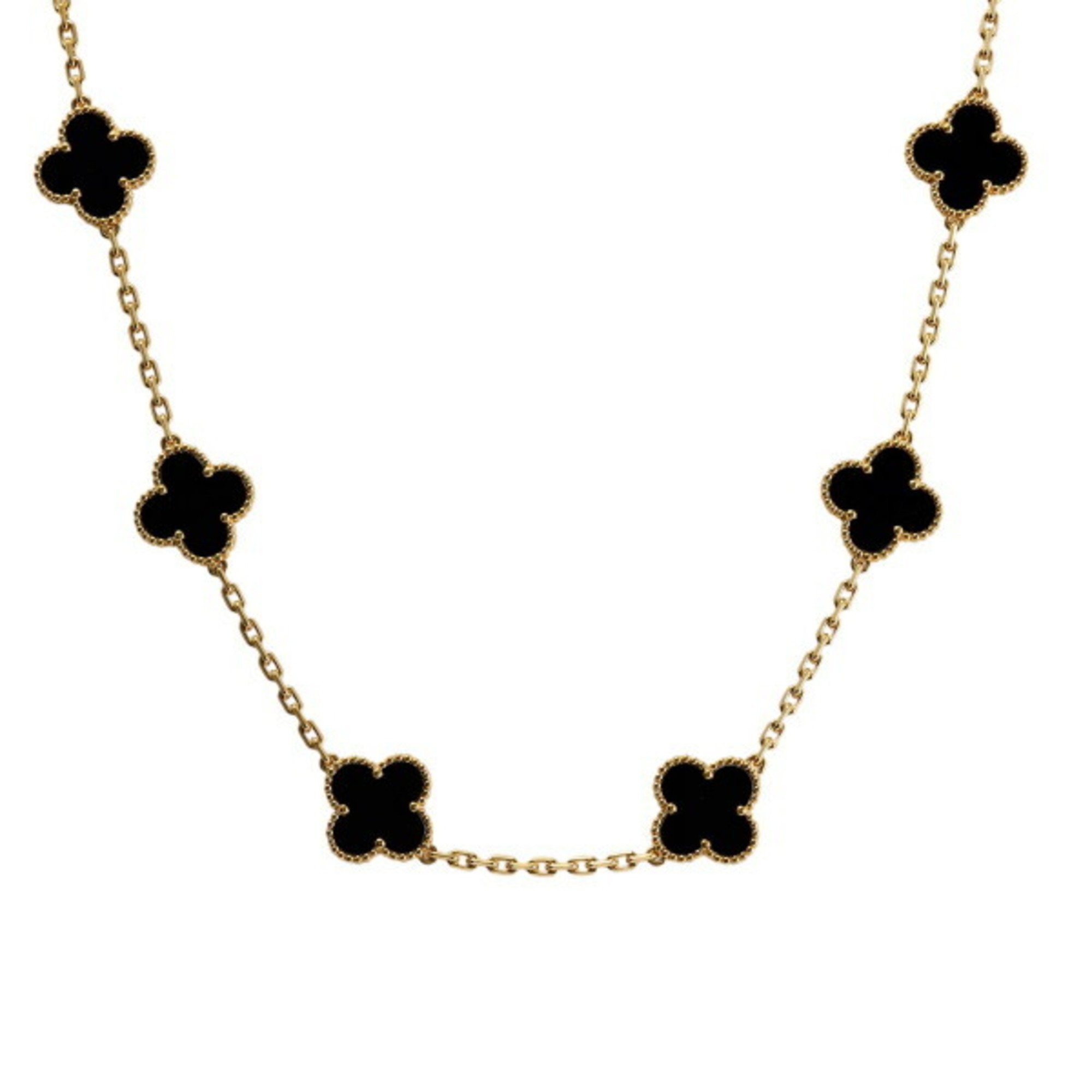 Van Cleef & Arpels Alhambra 10 motifs K18YG yellow gold necklace