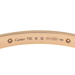 Cartier Love Half Diamond K18PG Pink Gold Bracelet