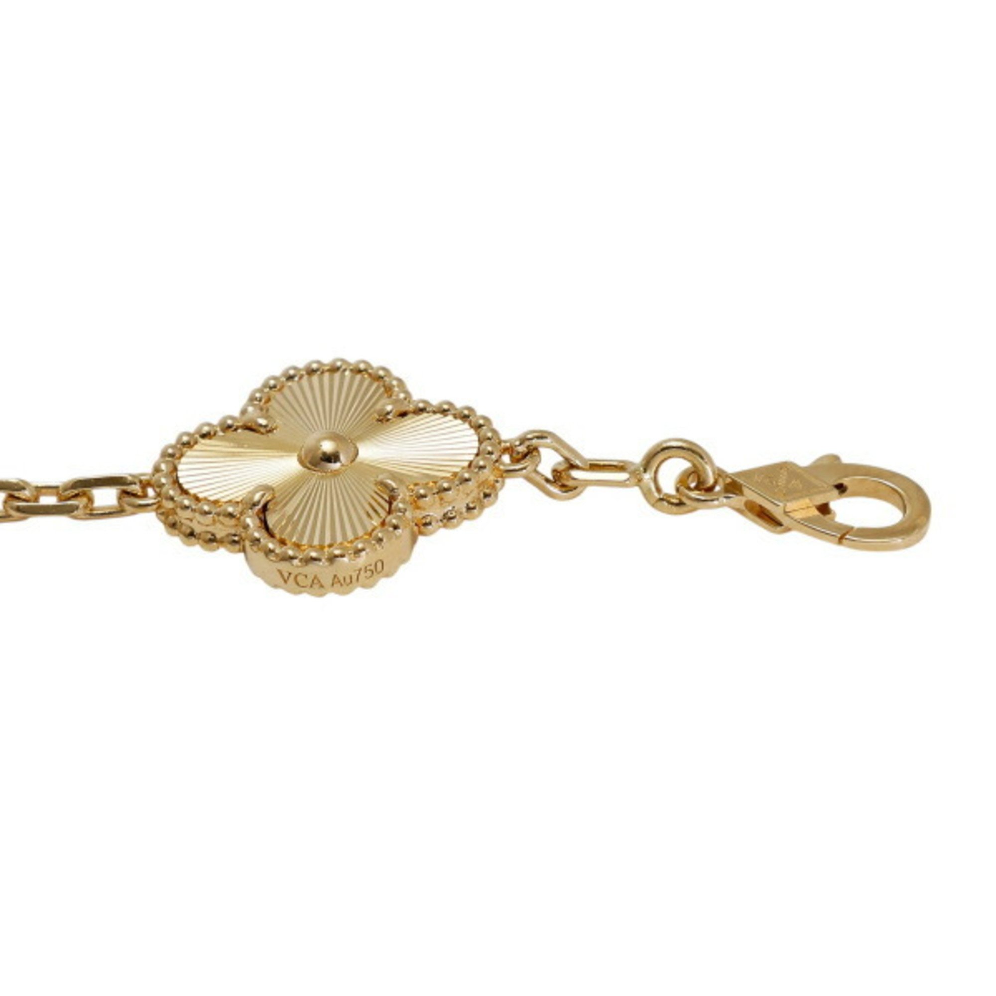 Van Cleef & Arpels Alhambra 5 motif K18YG yellow gold bracelet