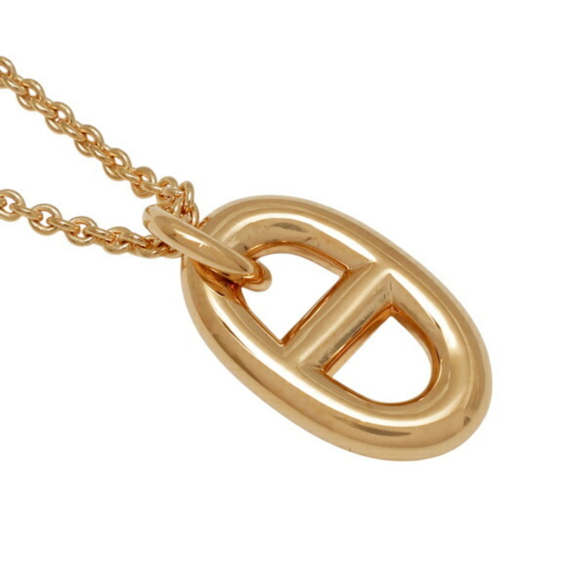 Hermes Chaine d'Ancre Farandole PM K18PG Pink Gold Necklace